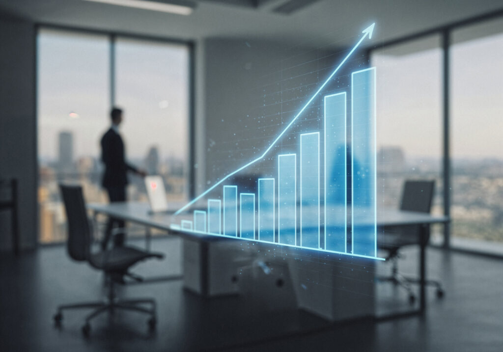 business growth visualization office